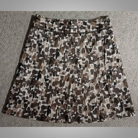 Ann Taylor tan black skirt size 10 - Picture 2 of 4